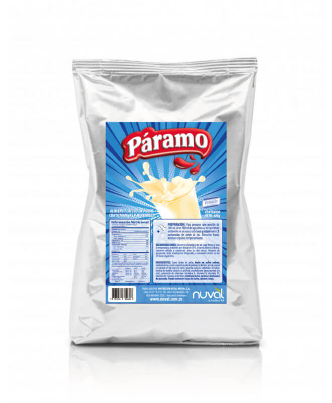 Malteada Páramo Saborizada 400g